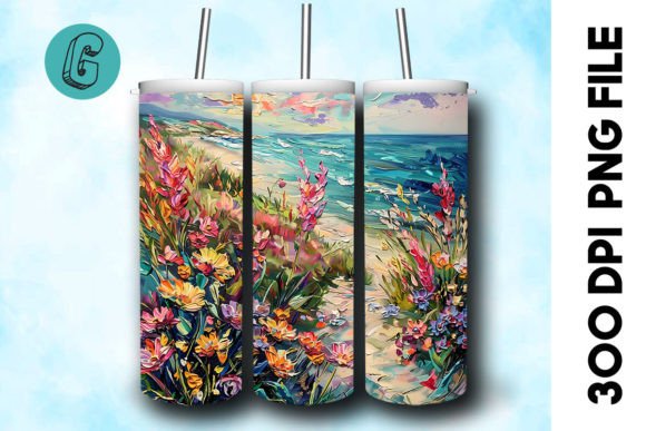 3D Oil Paint Floral Tumbler Wrap 30: A Creative Download