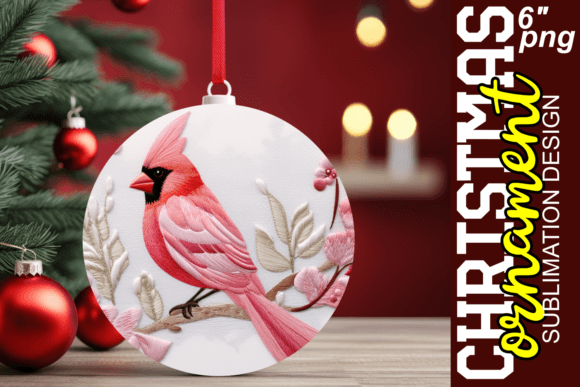 3D Xmas Embroidery Ornament Art: Festive Design Magic