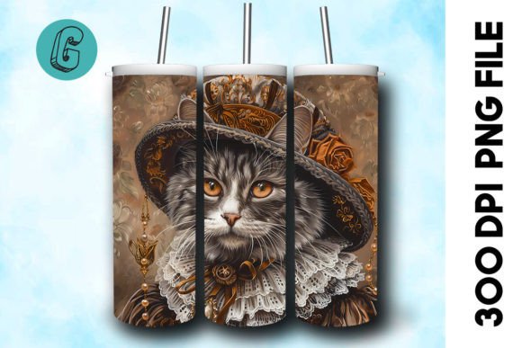 Elegant Cat Art: A Versatile Digital Design Asset
