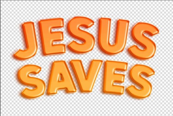 Jesus Saves 3D Name: Bold Typography for Impactful Design